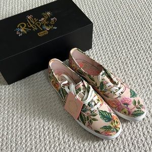 Rifle Paper Co Keds collab Jardin Paris Pink sneakers size 9.5